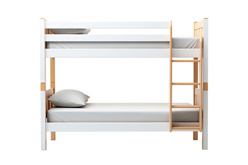 Wall Mural - bunk bed isolated on a transparent background, generative ai