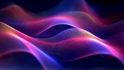 Wall Mural - Technology digital wave background concept