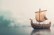 Viking ship. Generate Ai