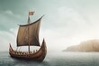 Viking ship metal. Generate Ai