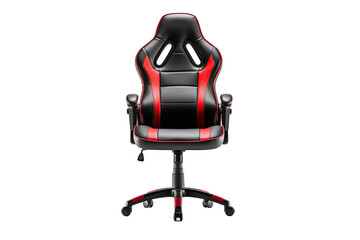 gaming chair isolated on a transparent background, generative ai