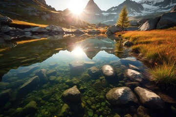 Wall Mural - Pristine Alpine Lakes