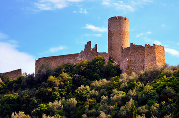 Poster - castle of monte ursino noli savona italy