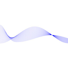 Fototapete - Abstract blue wave background. Wave element