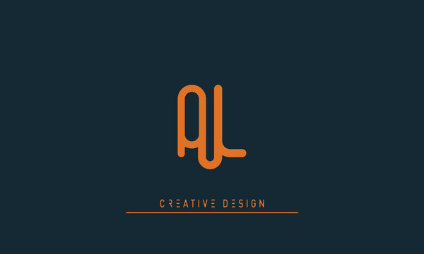 Alphabet letters Modern Creative logo QL , LQ