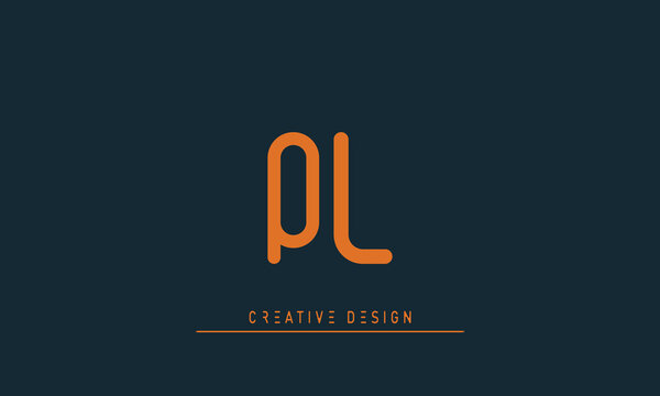 Alphabet letters Modern Creative logo QL , LQ