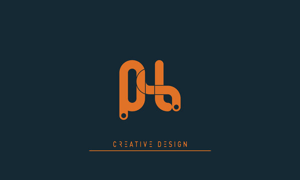 Alphabet letters Modern Creative logo QL , LQ