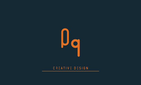 Alphabet letters Modern Creative logo QQ 