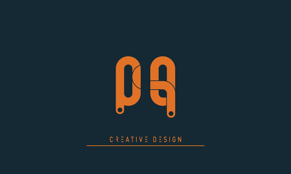 Alphabet letters Modern Creative logo QQ 
