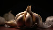 studio shot of garlic generative ai