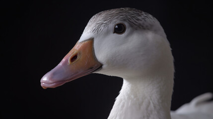 Sticker - detail portrait of goose generative ai