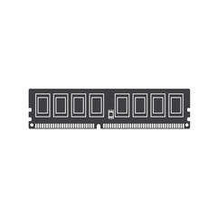 random access memory icon, vector art.