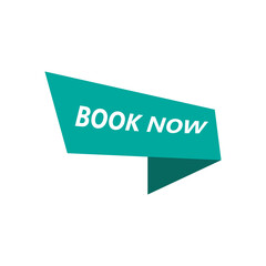 Poster - book now vector lable illustration on white background..eps