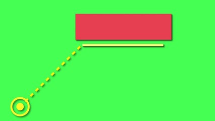Wall Mural - Call out title action hud, Colorful simple minimalistic lower third animation. Empty lower third for custom messages text animated ready to use. simple lower third vanishing title strap infographic.
