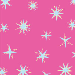 Fototapete - abstract shapes background, star icon pattern with attractive shapes and colors. vector illustration for banners, greeting cards, social media, posters, gift wrapping.