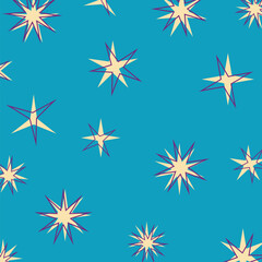 Fototapete - abstract shapes background, star icon pattern with attractive shapes and colors. vector illustration for banners, greeting cards, social media, posters, gift wrapping.