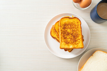 Sticker - french toast on white plate