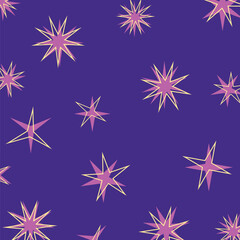 Fototapete - abstract shapes background, star icon pattern with attractive shapes and colors. vector illustration for banners, greeting cards, social media, posters, gift wrapping.