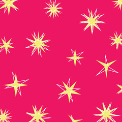 Fototapete - abstract shapes background, star icon pattern with attractive shapes and colors. vector illustration for banners, greeting cards, social media, posters, gift wrapping.