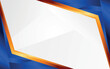 © MochRibut - vector simple white business background with blue border