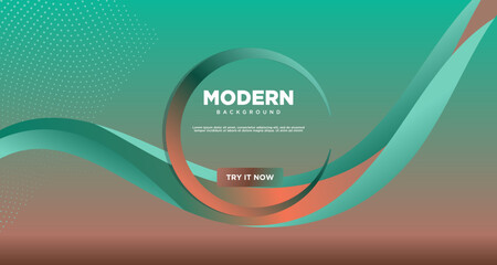 Wall Mural - Liquid color background design. Liquid gradient shape composition. Futuristic design poster