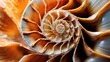 A seashell's spiral up close and personal