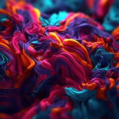 Poster - Abstract colorful background generative ai