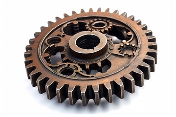 Poster - cog isolated on white background. Generated by AI.