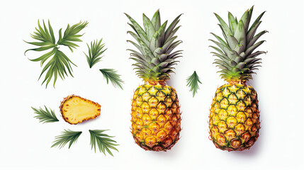 Ananas, pineapple in Watercolor with Generative AI
