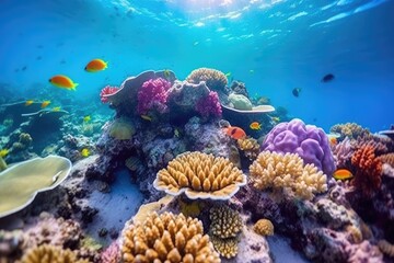 Wall Mural - Coral Gardens Colorful Reefs