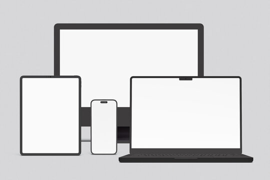 Multi Devices Clay Mockup