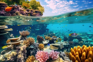 Wall Mural - Coral Gardens Colorful Reefs