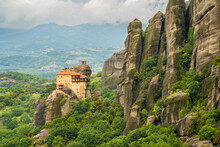 Meteora Monastery View In Greece