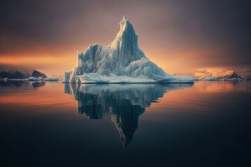 Wall Mural - Arctic Iceberg Frozen Massive Chunk