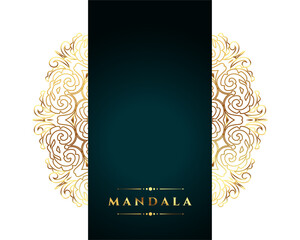 Wall Mural - decorative golden mandala pattern background for backdrop design