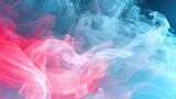 Fototapeta  - Seamless white smoke on plain background. Generative AI.