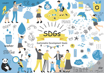 Wall Mural - SDGs　持続可能な社会　素材集