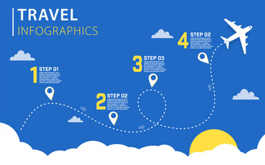 Poster - infographic design jinfographic design template. timeline concept with 4 options or steps template. 