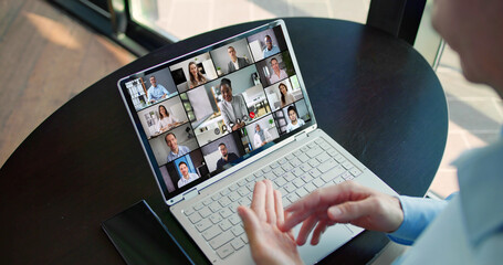 Poster - Video Conference Webinar Online Call Meeting