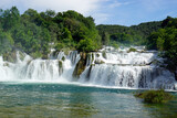Fototapeta Łazienka - scenic waterfall in krka national park
