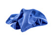 Blue towel isolated on  transparent png
