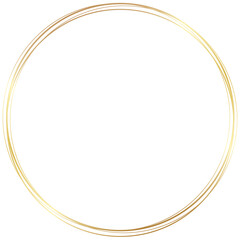 Wall Mural - Gold Round Circle Frame