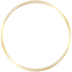 Poster - Gold Round Circle Frame