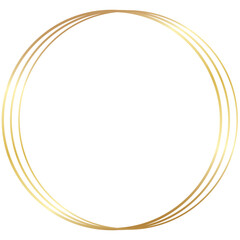 Poster - Gold Round Circle Frame