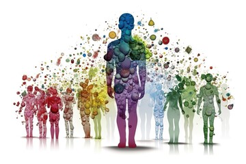 rare disease isolated on white background. generated by ai.