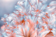 Akrylowe kwiaty, kolorowe tła. Generative AI