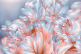Fototapeta Kwiaty - Akrylowe kwiaty, kolorowe tła. Generative AI