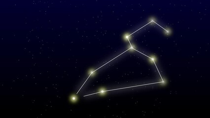 leo star animated leo zodiac star on black night sky