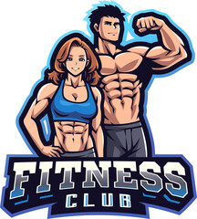 Poster - Fitness club esport mascot