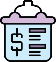 Poster - Narrow market money icon. Outline Narrow market money vector icon for web design isolated on white background color flat